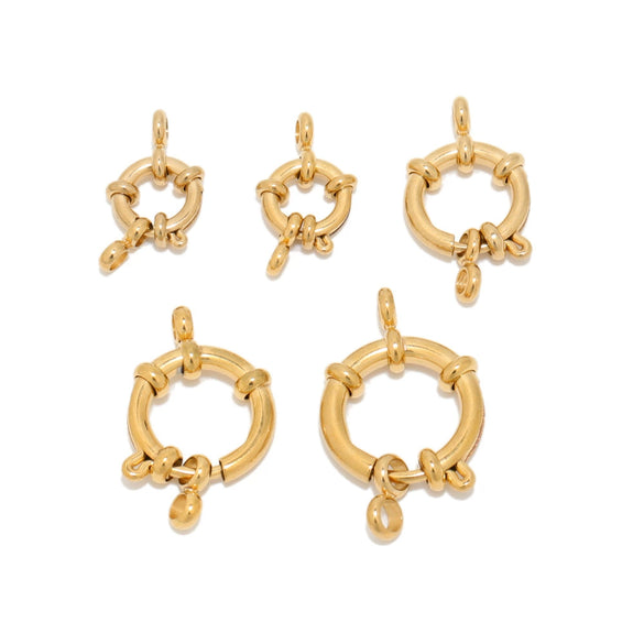 Jewelry Buckle Stainless Steel Electroplated Steering Wheel Pattern
