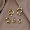 Jewelry Buckle Stainless Steel Electroplated Steering Wheel Pattern