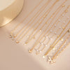 Jewelry Butterfly Alloy Pendant Clavicle Chain Simple Geometric Style Copperclad Iron Chain Imitation Pearl Rhinestone Electroplated