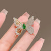 Jewelry Butterfly Brooch Alloy Electroplating Natural Animal Insect Style For Women