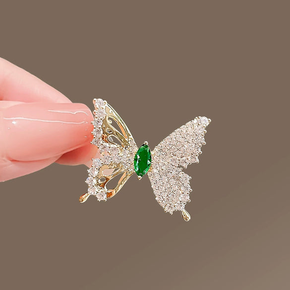 Jewelry Butterfly Brooch Alloy Electroplating Natural Animal Insect Style For Women