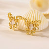 Jewelry Butterfly Ear Clip 316L Stainless Steel Geometric Animal Style Electroplated