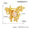 Jewelry Butterfly Ear Clip 316L Stainless Steel Geometric Animal Style Electroplated