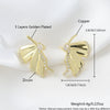Jewelry Butterfly Earrings Copper Goldplated Animal Style For Women