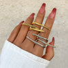 Jewelry Butterfly Knuckle Ring Alloy Bow Electroplated