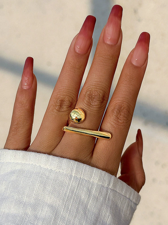 Jewelry Butterfly Knuckle Ring Alloy Bow Electroplated