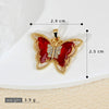 Jewelry Butterfly Pendant And Earrings Copper 18K Goldplated Insect Animal Zodiac Cartoon Style