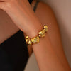 Jewelry Ccb Geometric Shaped Light Luxury Clavicle Chain With Electroplating