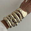 Jewelry Ccb Irregular Light Luxury Electroplating Bracelet