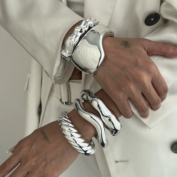 Jewelry Ccb Irregular Light Luxury Electroplating Bracelet