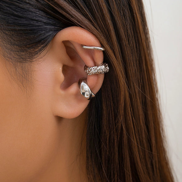 Jewelry Ccb Material Geometric Drop Shape Electroplating Earrings And Ring For Women