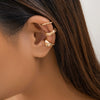 Jewelry Ccb Material Geometric Drop Shape Electroplating Earrings And Ring For Women