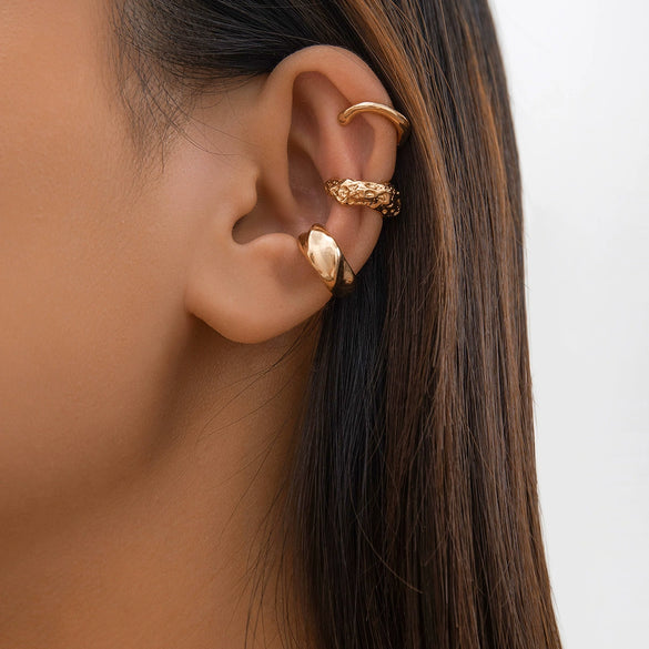 Jewelry Ccb Material Geometric Drop Shape Electroplating Earrings And Ring For Women