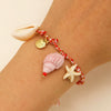 Jewelry Ceramic Fish Shells Starfish Stars Flowers Geometric Handmade Mixed Materials Bracelets For Girls