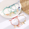 Jewelry Ceramic Fish Shells Starfish Stars Flowers Geometric Handmade Mixed Materials Bracelets For Girls