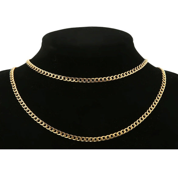 Jewelry Chain Bracelet Accessories Stainless Steel 18K Gold Plated Totem Pattern Diy Handmade