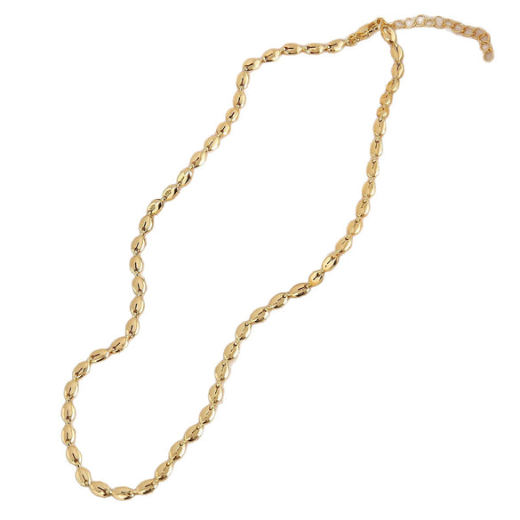 Jewelry Chain Copper Gold Plated Geometric Minimalist Style