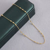 Jewelry Chain Copper Gold Plated Geometric Minimalist Style