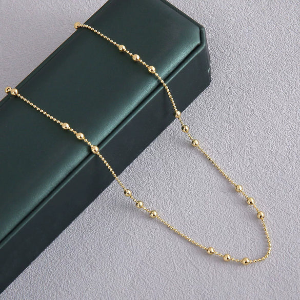 Jewelry Chain Copper Gold Plated Geometric Minimalist Style