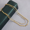 Jewelry Chain Copper Gold Plated Geometric Minimalist Style