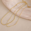 Jewelry Chain Copper Gold Plated Geometric Minimalist Style