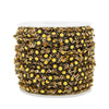 Jewelry Chain Stainless Steel Daisy Doublesided Dripping Oil 18K Gold Mixed Color