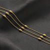 Jewelry Chain Stainless Steel Rice Bead Electroplated