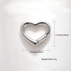 Jewelry Clasp Copper Heart Shaped Electroplating Simple Style