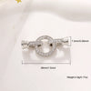 Jewelry Clasp Copper Heart Shaped Electroplating Simple Style
