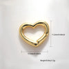 Jewelry Clasp Copper Heart Shaped Electroplating Simple Style