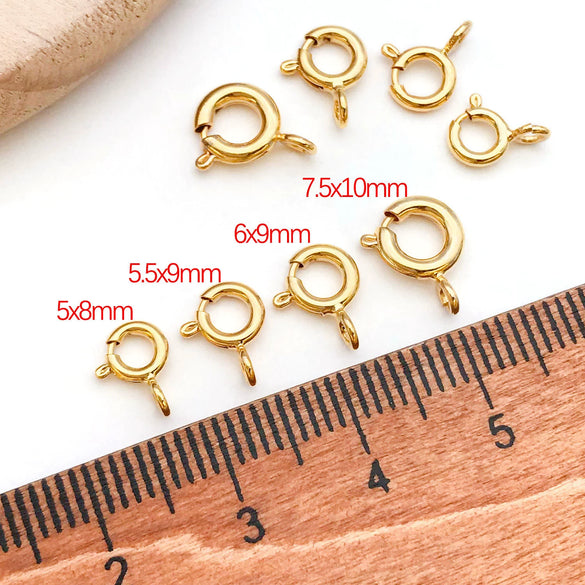 Jewelry Clasp Copper Heart Shaped Electroplating Simple Style