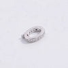 Jewelry Closing Buckle 925 Sterling Silver Inlaid Zircon Simple Round Diy Handmade