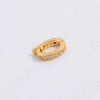 Jewelry Closing Buckle 925 Sterling Silver Inlaid Zircon Simple Round Diy Handmade