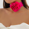 Jewelry Cloth Flower Choker Handmade For Women