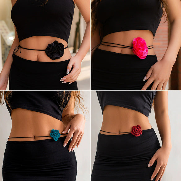 Jewelry Cloth Flower Choker Handmade For Women