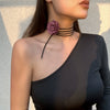 Jewelry Cloth Flower Choker Handmade For Women