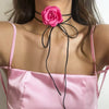 Jewelry Cloth Flower Choker Handmade For Women