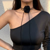 Jewelry Cloth Flower Choker Handmade For Women