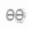 Jewelry Clothing Accessories Stainless Steel Oval Eggshaped Pig Nose Japanese Buckle Electroplating