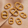 Jewelry Clothing Accessories Stainless Steel Oval Eggshaped Pig Nose Japanese Buckle Electroplating