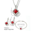 Jewelry Clover Pendant Copper Electroplating Unisex Earrings Necklace Bracelet Set