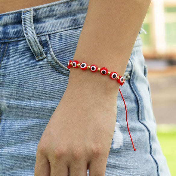 Jewelry Colorful Rope Geometric Style Women's Single Layer Woven Hand Rope