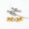 Jewelry Connecting Buckle Copper 18K Gold Plated Electroplating Four Legs 8 Buckle Diy Necklace Bracelet Buckle Accessories
