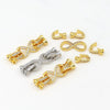 Jewelry Connecting Buckle Copper 18K Gold Plated Electroplating Four Legs 8 Buckle Diy Necklace Bracelet Buckle Accessories