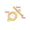 Jewelry Connection Buckle Accessories Stainless Steel Ot Buckle With Electroplating Treatment And To Letter Shape For Diy Bracelet