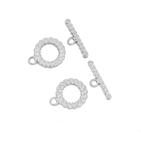 Jewelry Connection Buckle Accessories Stainless Steel Ot Buckle With Electroplating Treatment And To Letter Shape For Diy Bracelet