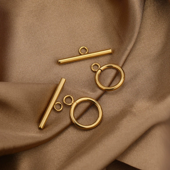 Jewelry Connection Buckle Stainless Steel Fashion Geometric Round Electroplated For Bracelet And Necklace