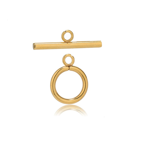 Jewelry Connection Buckle Stainless Steel Fashion Geometric Round Electroplated For Bracelet And Necklace