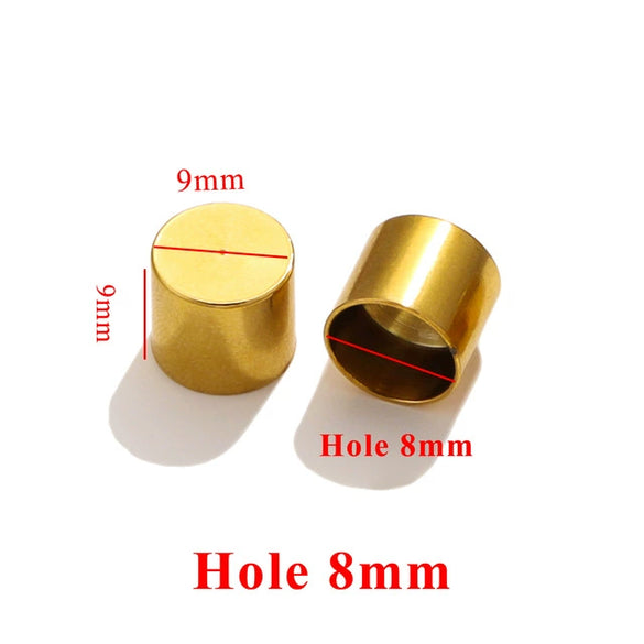 Jewelry Connector Stainless Steel Leather Rope Buckle With Fish Pattern Gold Electroplated For Necklace And Bracelet Production