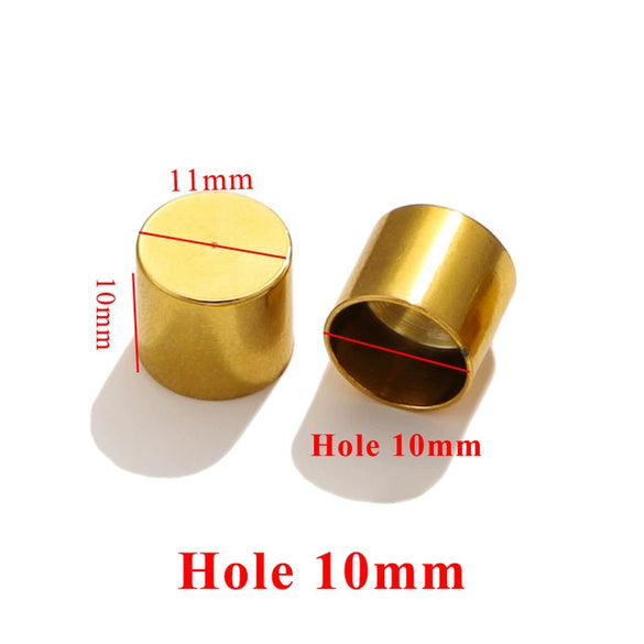 Jewelry Connector Stainless Steel Leather Rope Buckle With Fish Pattern Gold Electroplated For Necklace And Bracelet Production